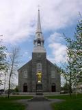 Église et sacristie de Saint-Éphrem-de-Beauce. Vue avant