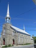 Église et sacristie de Saint-Éphrem-de-Beauce. Vue d'angle