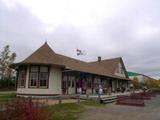 Ancienne gare de Sainte-Agathe-des-Monts. Vue arrière