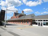 Gare du CN de Sherbrooke. Vue d'angle