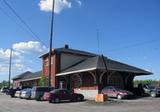 Gare ferroviaire de Lac-Mégantic. Vue latérale