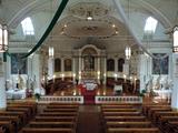 Église de Sainte-Geneviève. Vue intérieure de la tribune vers le choeur