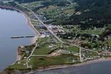 Site patrimonial de Percé. Vue aérienne