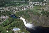 Site patrimonial de la Chute-Montmorency. Vue aérienne