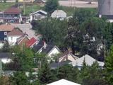 Site patrimonial des Maisons-Ouvrières-de-la-Papeterie-de-Port-Alfred. Vue d'ensemble