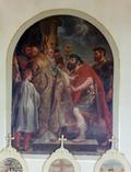 Peinture (Saint Ambroise interdit l'entrée de son église à l'empereur Théodose)