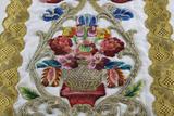 Chasuble. Vue de détail - fleurs