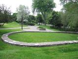 Site archéologique de l'Église-des-Saints-Anges-de-Lachine. Vue d'ensemble