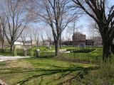 Cimetière de l'Hôpital général de Québec. Vue d'ensemble