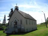 Ancienne église anglicane de Forestville. Vue latérale