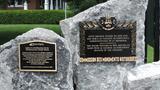 Plaque de la paroisse de Repentigny. Vue avant