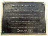 Plaque de la maison Jean-Demers. Vue avant