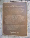 Plaque de la maison Marie-Joseph-Larchevêque. Vue avant