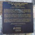 Plaque de Charles-Eugène Boucher de Boucherville. Vue avant