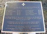 Plaque des dix patriotes. Vue avant