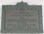 Plaque de William Chapman. Vue avant