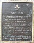 Plaque de la seigneurie de Beaumont. Vue avant