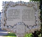 Plaque de la seigneurie de Berthier à Berthier-sur-Mer. Vue avant