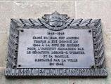 Plaque de l'institut canadien (version française). Vue avant