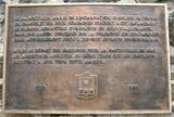 Plaque de la fondation du monastère des Ursulines. Vue avant