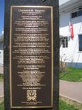 Plaque de Clarence-Alphonse Gagnon. Vue avant