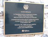 Plaque de la maison Béthanie. Vue avant