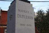 Plaque du monument de Maurice L. Duplessis