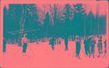 Ski alpin. Near the ski lift, Mont-Tremblant, P.Q.