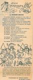 Jeu chanté - La Bergère et ses moutons. Journal Le Droit d'Ottawa, dans les années 1930