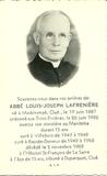 Lafrenière, Louis-Joseph. Carte mortuaire