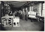 Intérieur de l'atelier de la Fonderie Amable Bélanger - vers 1938