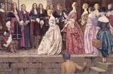 L'arrivée des Filles du Roi / Eleanor Fortescue Brickdale - avant 1927