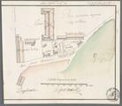 Plan du site du deuxième palais de l'Intendant. Claude-Dorothée Laguer de Morville, 1717.