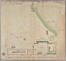 Plan du site du troisième palais de l'Intendant. Gaspard-Joseph Chaussegros de Léry, 1732.