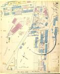 Vue de la brasserie Boswell sur le plan d'assurances Sanborn. Charles Edward Goad, 1875.