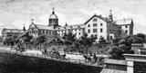 Inauguration de l’Hôtel-Dieu de Montréal par Jeanne Mance. Montreal : The Hotel Dieu, or catholic general hospital