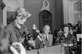 Création du Conseil du statut de la femme. Lancement du rapport Pour les Québécoises : égalité et indépendance, 1978.