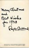 Couillard, Roger. Carte de Noël, verso, 1938, Carte Postale, Roger Couillard, Coutrey Studio
Collection Robert Couillard