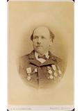 Portrait en buste de Charles Baillairgé décoré de médailles par J.E. Livernois, env. 1880-1890