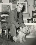 Jean Paul Lemieux et son chien