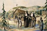 Premières religieuses ursulines avec des étudiantes indiennes, à Québec / Batchelor, Lawrence R. - vers 1931